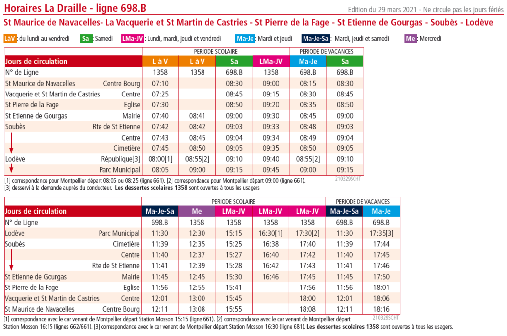 Horaire De Bus Clermont L Herault Montpellier